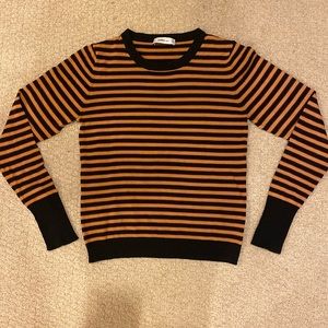 striped zara knit